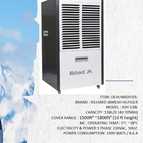 Dehumidifier 138L/Day